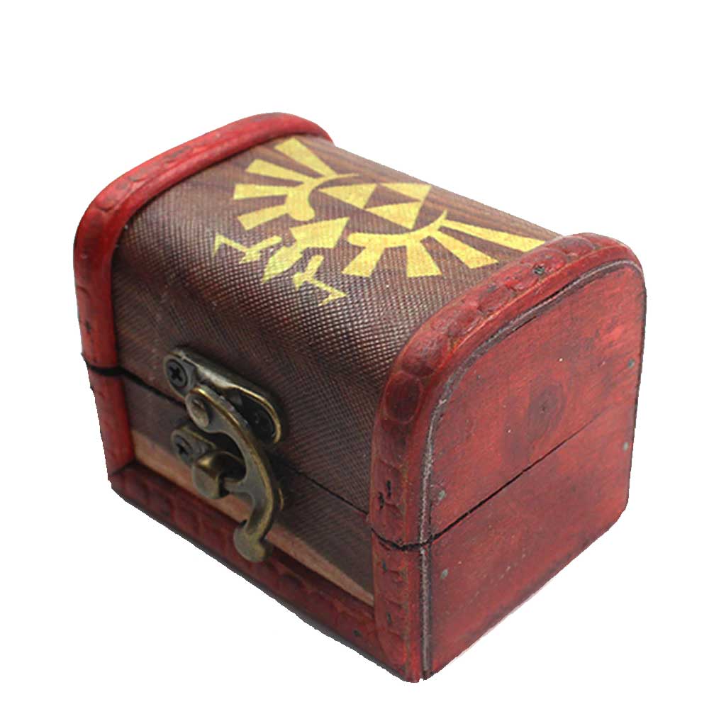 Ocarina Necklace with Triforce Wooden Box 3 RegisBox -