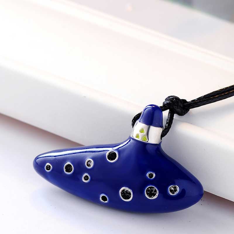 Ocarina Necklace with Triforce Wooden Box 1 RegisBox -