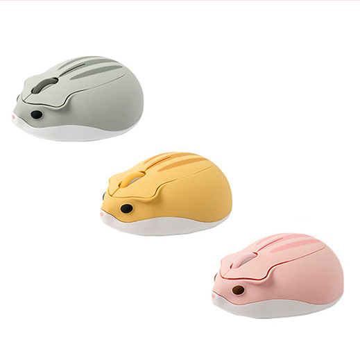 Hamster Wireless Computer Mouse Laptop Mice with USB Receiver Pink