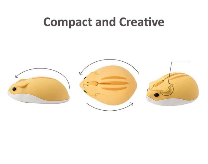 Hamster Mouse Cute Computer Mouse Kawaii Wireless Computer Mice RegisBox