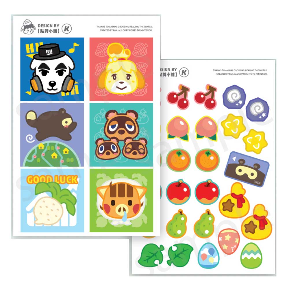 Animal Crossing Stickers Waterproof - RegisBox