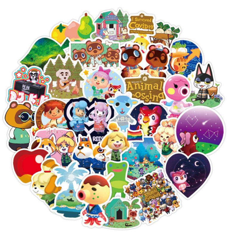 50PCS Cute ACNH Stickers ACNH Vinyl Sticker RegisBox