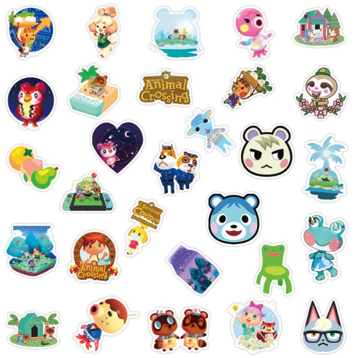 50PCS Cute ACNH Stickers ACNH Vinyl Sticker RegisBox