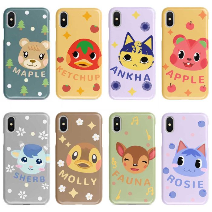 Animal Villagers Nook Phone Case Nook Inc ACNH iPhone Case Leaf Cute iPhone 12 Pro Max Samsung Galaxy Case