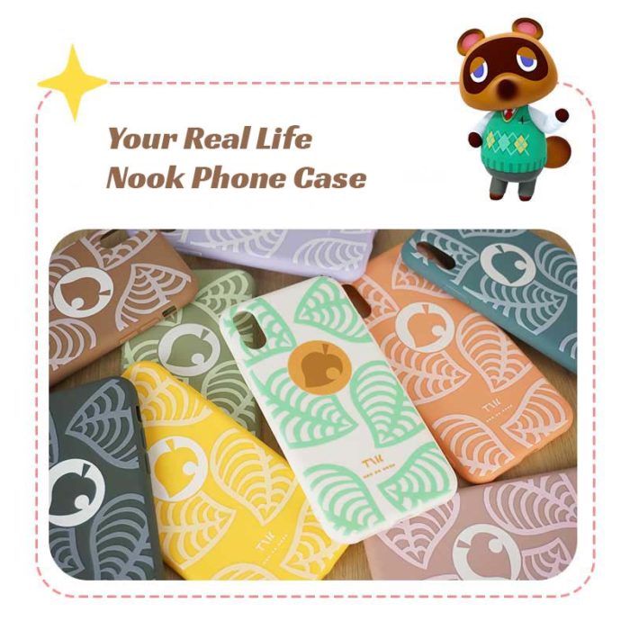 Animal Crossing Nook Phone Case ACNH Leaf Nook Inc. iPhone Case - RegisBox
