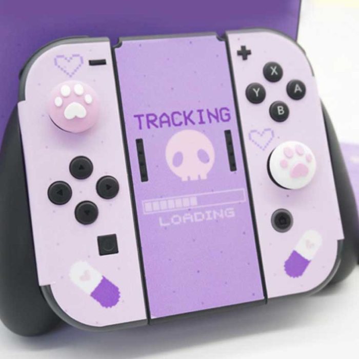 Cute Nintendo Switch Skin Cover Full Set Kuromi Switch Wrap Kawaii
