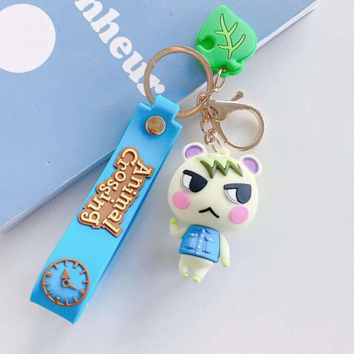 Cute Animal Crossing Keychains ACNH Key Rings Animal Villager Key Rings