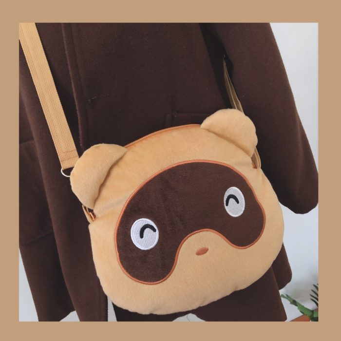 Raccoon Bag Cute Animal Crossing Purse Tom Nook Crossbody Bag ACNH Bag