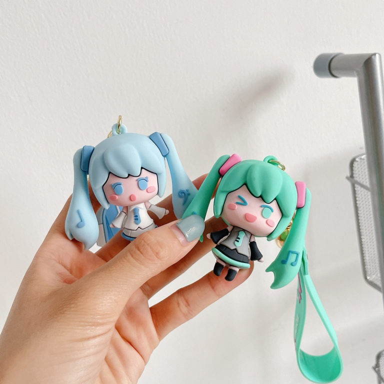 hatsune miku plush keychain