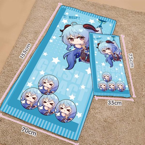 Genshin Impact Bath Towel Genshin Impact Gifts Cute Genshin Accessories ...