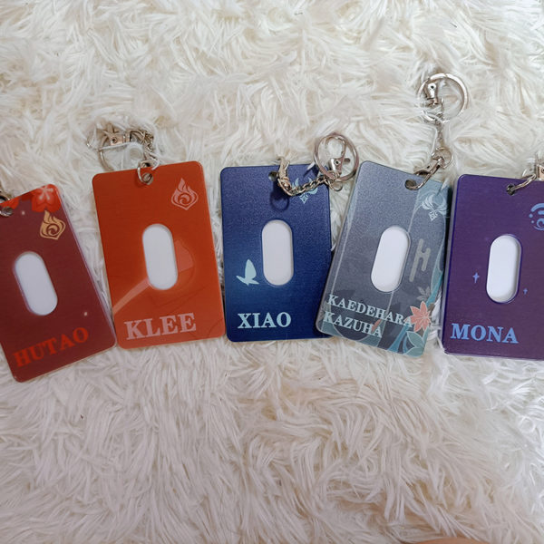 Genshin Impact Badge Holder Genshin Student ID Holders Keychain Genshin