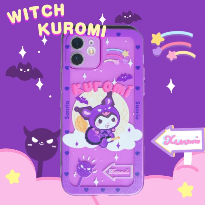 Cute Kuromi Switch Covers Kawaii White Kuromi Switch Case RegisBox