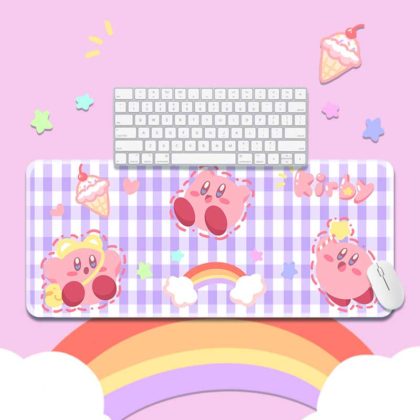 Large Kirby Mouse Pad Kirby Gaming Mouse Mat Keyboard Mat Kirby Desk ...