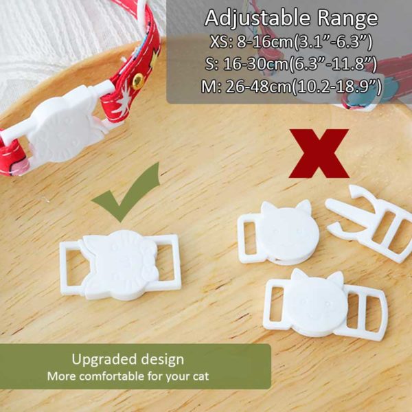 Cute Cat Collars Pastel Pet Collars Kawaii Aesthetic Pet Accessories