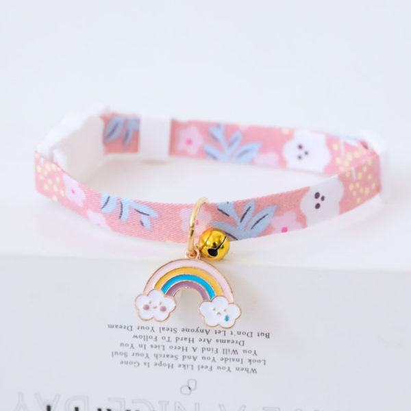 Cute Cat Collars Pastel Pet Collars Kawaii Aesthetic Pet Accessories