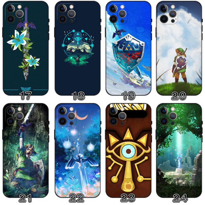 Glow in the Dark Sheikah Slate Phone Case BotW Triforce Hylian Shield ...