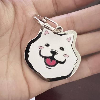 Enamel Dog ID Tags Laser Engraved Pet Tags Dog Keychains Custom Dog Owner Gifts (11)