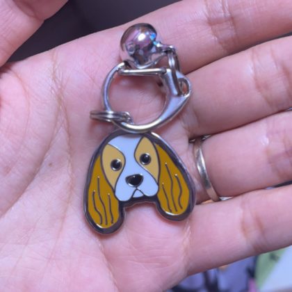 Enamel Dog ID Tags Laser Engraved Pet Tags Dog Keychains Custom Dog Owner Gifts (4)