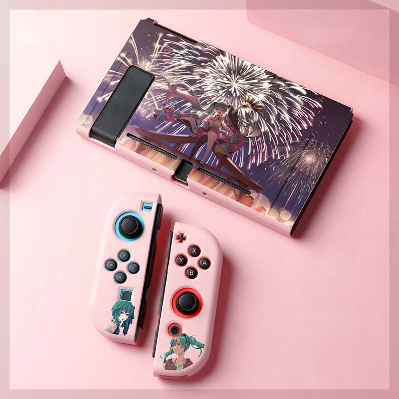 Miku Switch Case Soft TPU Protective Cover Miku Lover Gifts - C