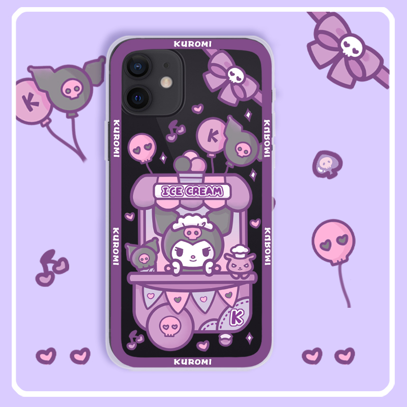 Purple Cute Phone Case Kawaii Cute IPhone Cases - RegisBox