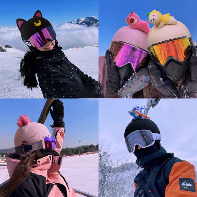 Helmet Rizz: Ski Helmet Cover Snowboard Helmet Accessories Cute Snow Sports  Gear - RegisBox