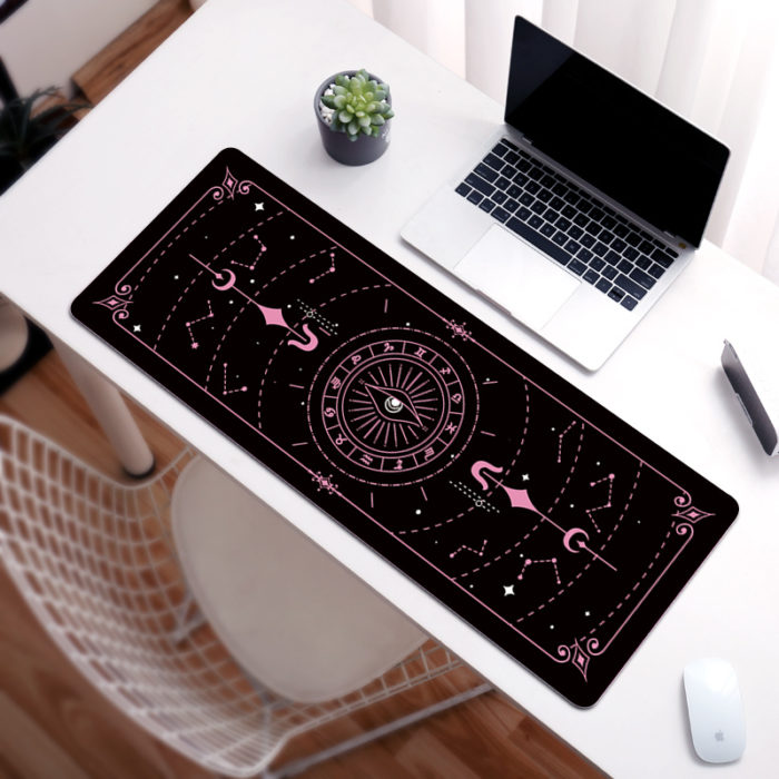 Zodiac Large Desk Pad Stars Keyboard Mat Astrology Lover Gifts RegisBox