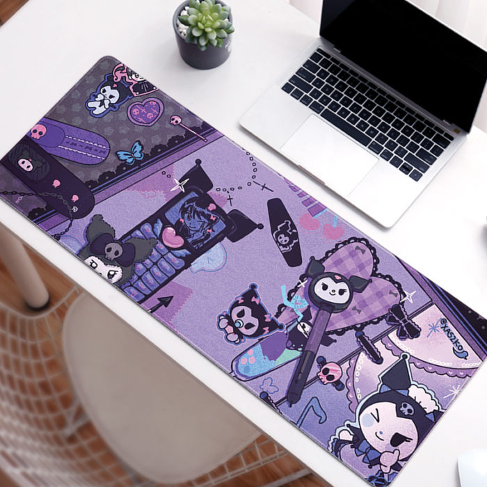 Kuromi Gaming Mouse Pad Cute Kuromi Keyboard Desk Mat Kuromi Room Decor