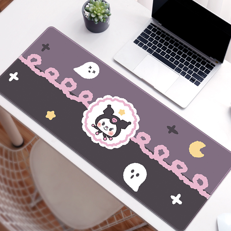 Kuromi Gaming Mouse Pad Cute Kuromi Keyboard Desk Mat Kuromi Room Decor - H