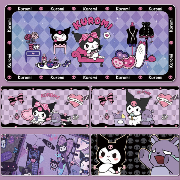 Kuromi Gaming Mouse Pad Cute Kuromi Keyboard Desk Mat Kuromi Room Decor Regisbox 0556