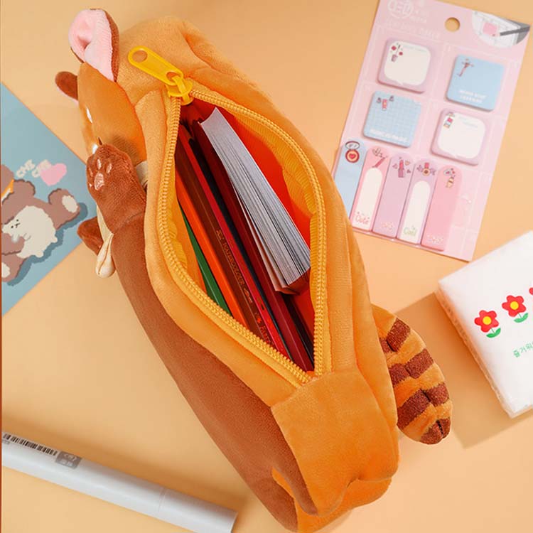 Red Panda Pencil Case Cute Pencil Pouch Lesser Panda Storage Bag