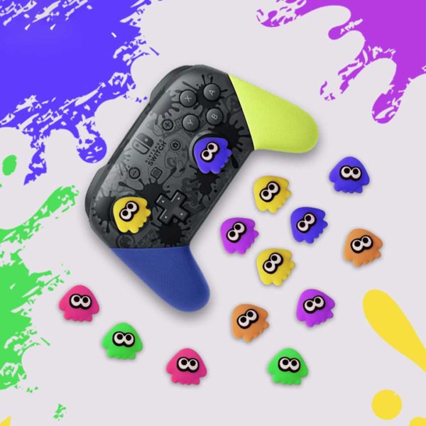 Splatoon Switch Pro Controller Thumb Grips Splatoon 3 PS4 PS5 Joystick