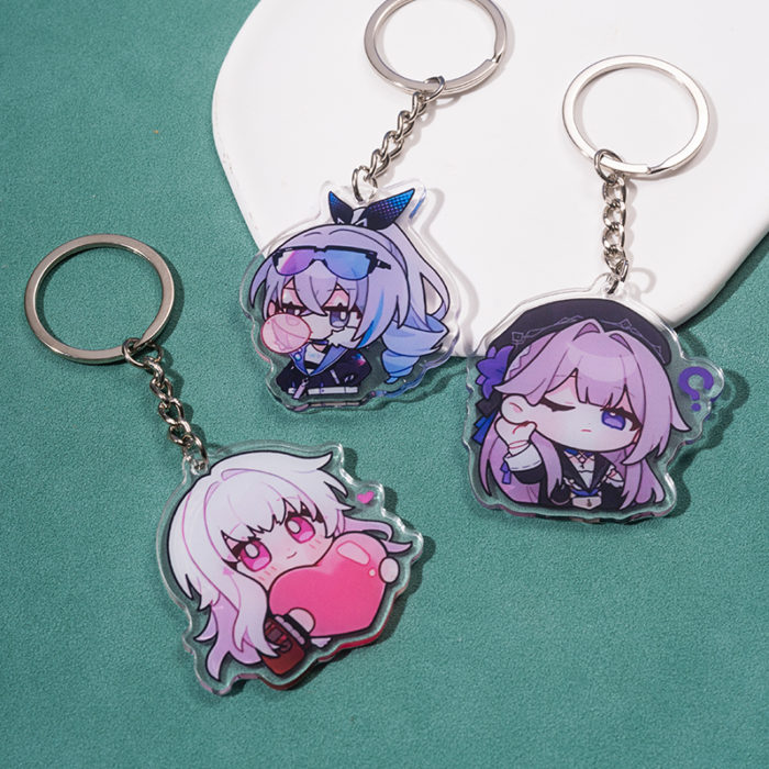 Cute Honkai Star Rail Keychains Kawaii Star Rail Phone Charm - Regisbox