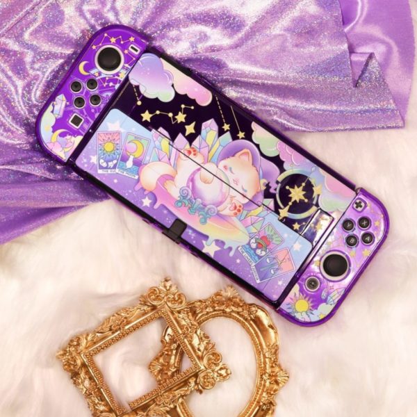 Cute Purple Switch OLED Case Kawaii Fairy Tale Switch OLED Covers ...