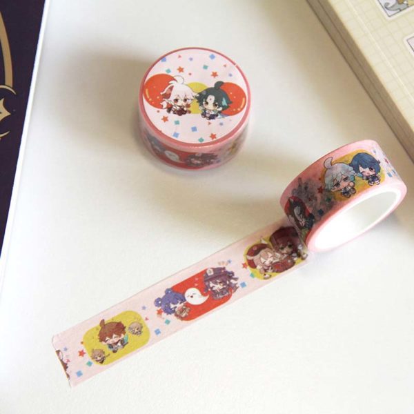 Genshin Impact Washi Tapes Cute Genshin Stationery Genshin Decorative