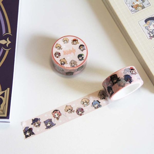 Genshin Impact Washi Tapes Cute Genshin Stationery Genshin Decorative ...