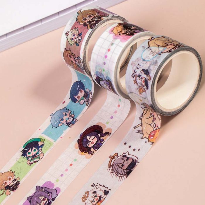 Genshin Impact Washi Tapes Cute Genshin Stationery Genshin Decorative