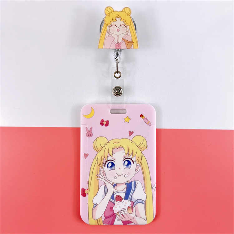Sailor Moon Badge Reel/luna Cat Badge Holder/retractable ID Badge
