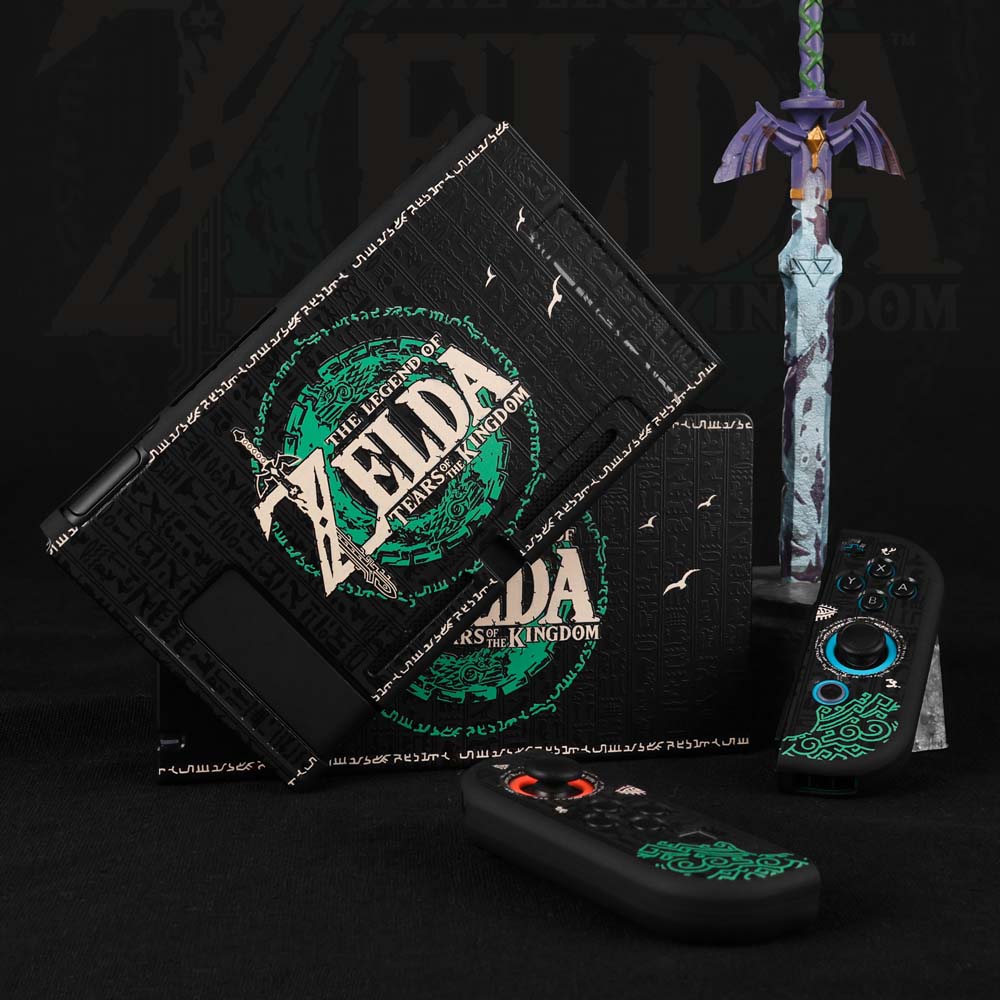 Black Tears Of The Kingdom Switch Accessories TotK Switch OLED Cases -  RegisBox