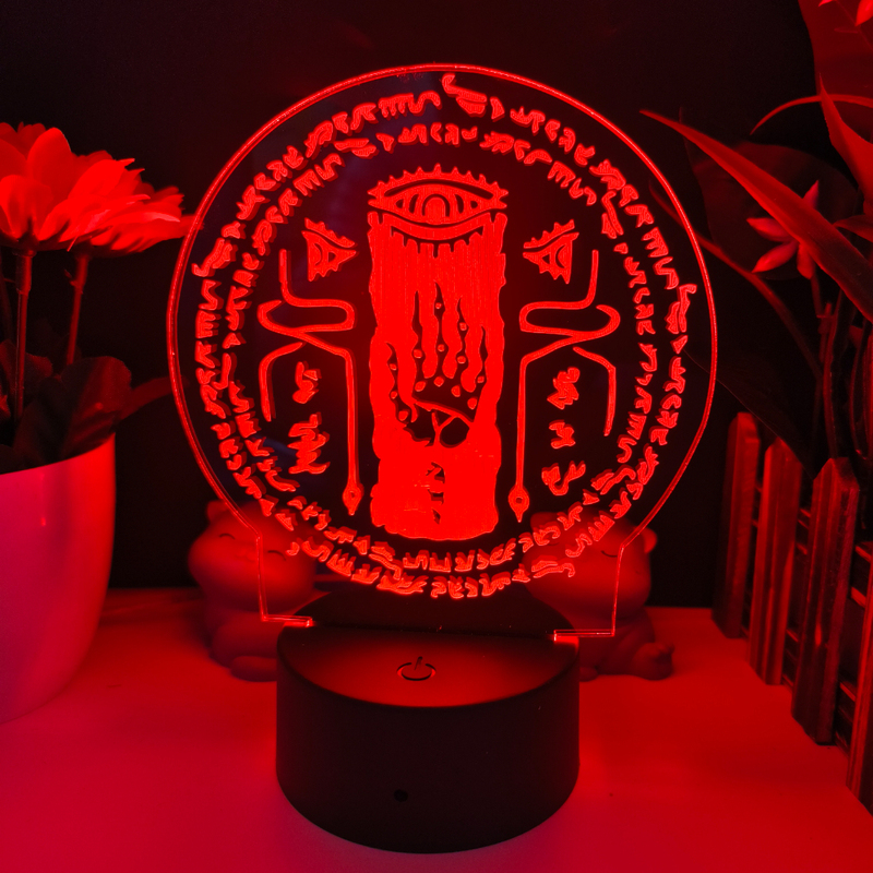 The Legend of Zelda Sheikah 3D Illusion Led Table Lamp 7 Color Change LED  Desk Light Lamp The Legend of Zelda gifts