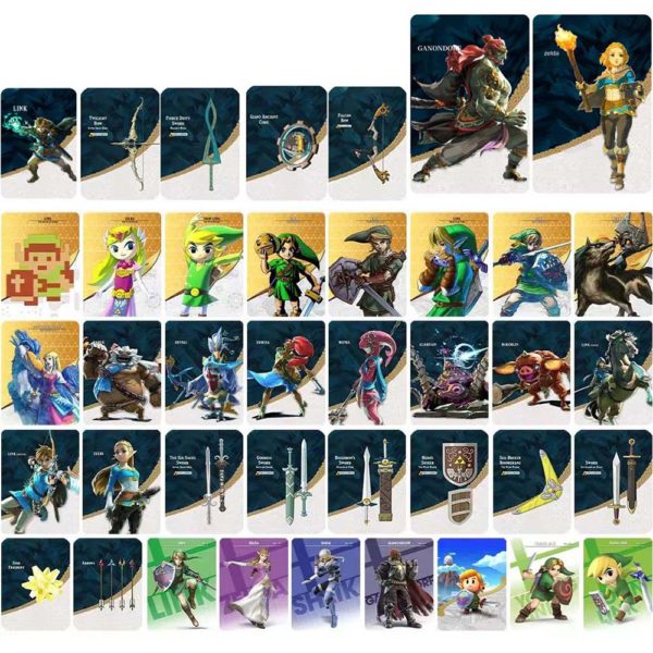 40PCS Zelda Amiibo Cards BOTW TOTK Hyrule Warriors NFC Cards - RegisBox