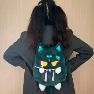 Genshin Xiao Cat Backpack Xiao Plush Bag Cute Genshin Impact Gifts For ...