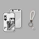 Poker Badge Holders Playing Card Student ID Holder Couple Matching