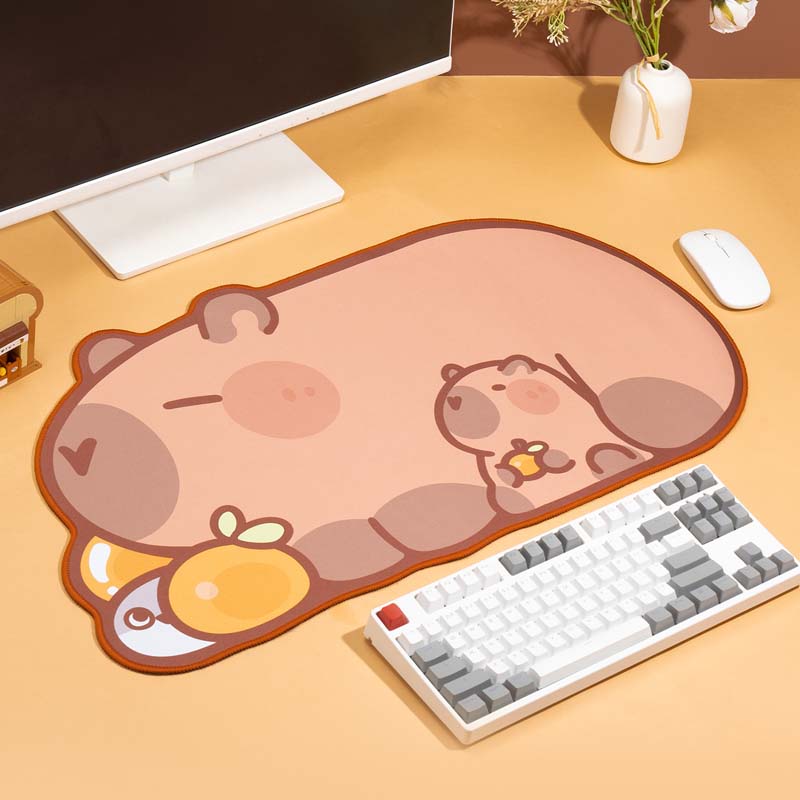 Latte Art Print Mouse Pad Coffee Round Mouse Pad Mouse Mat Cute Funny Pad  Desk Pad Desk Accessories Mousepad Brown Circle Mousepad Barista 