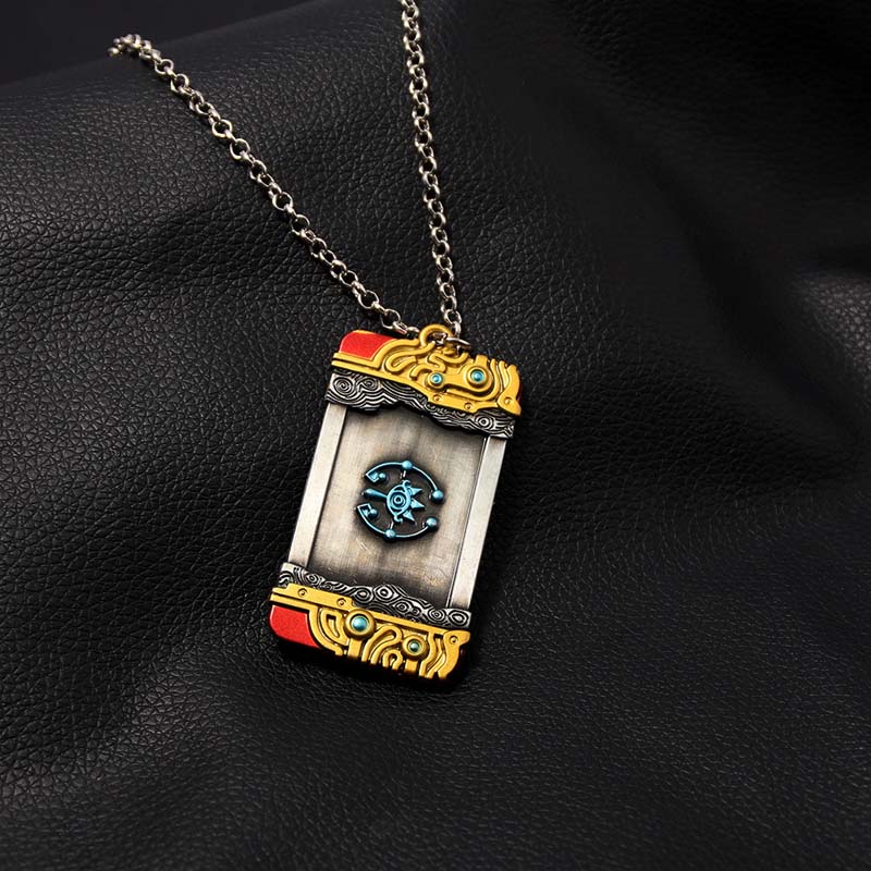 iTopCat Zelda Triangle Pendant Triforce Necklace Keychain Jewelry Set,  Inspired Necklace for Teen Boy Girl Men Woman : Amazon.co.uk: Fashion