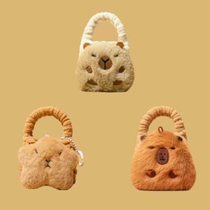 Capybara AirPods Storage Case Cute Capybara Plush Bag For Headphones ...