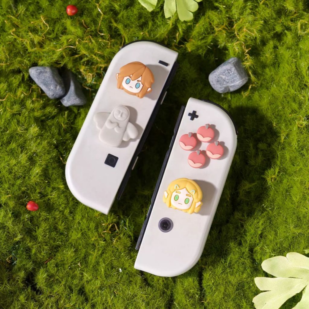 Link Zelda Switch OLED Joystick Caps Zelda D-Pad Button Caps (1) RegisBox -