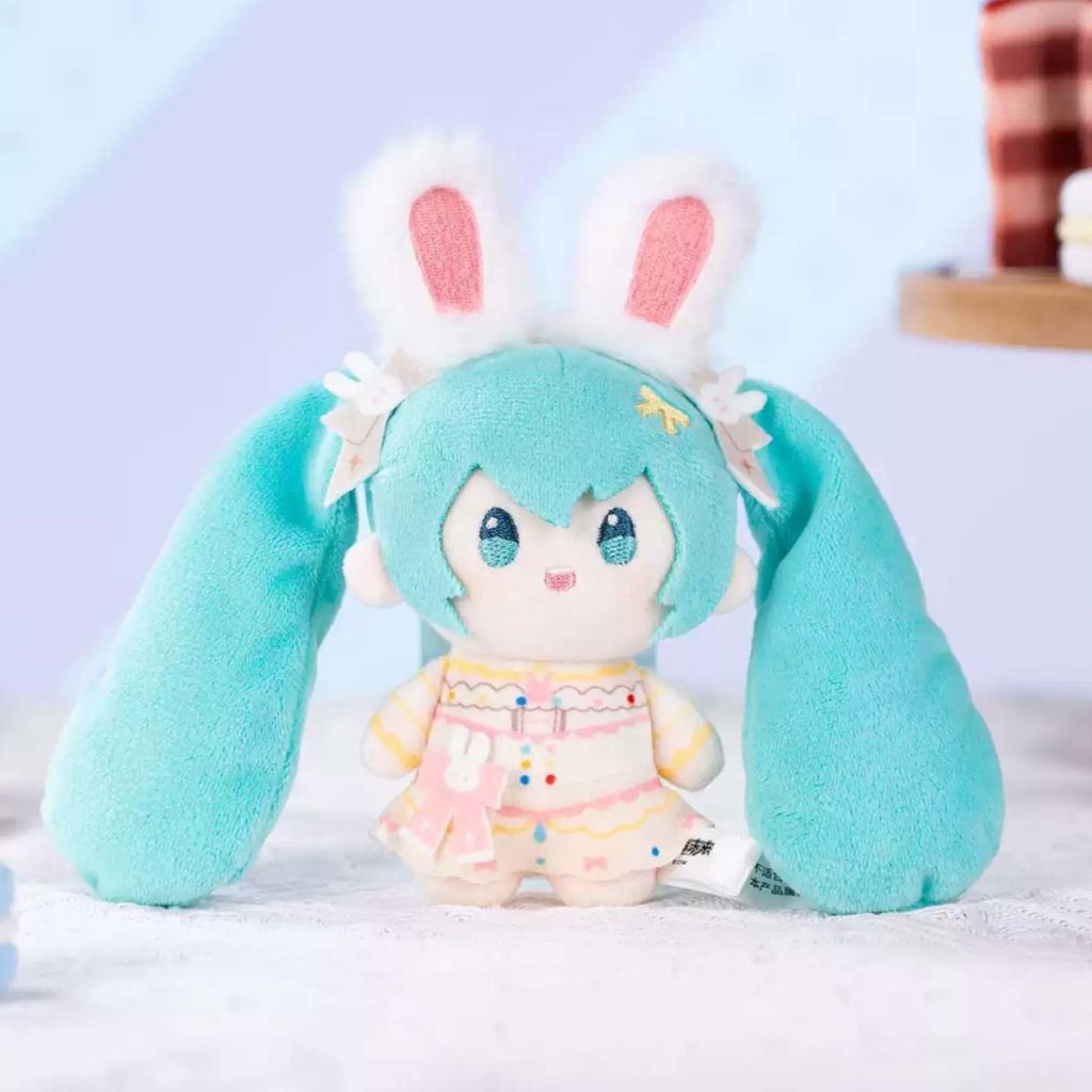 Official Miku Bunny Doll Cute Miku Plush Keychain (2) RegisBox -